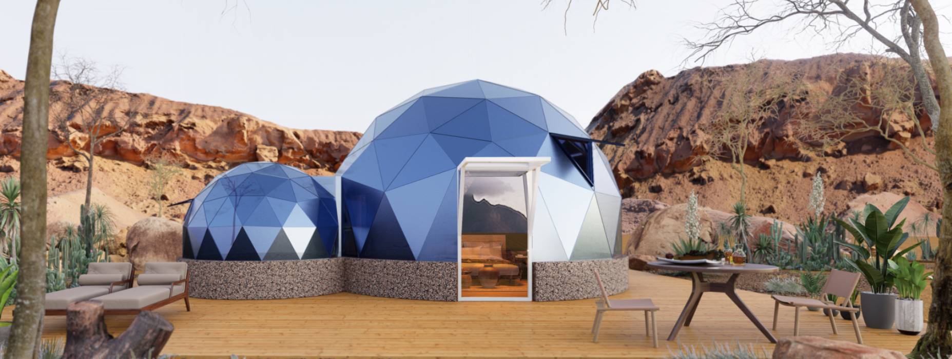 克拉玛依球形智能光伏玻璃星空房